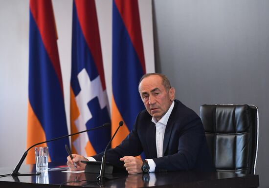 Armenia Former President News Conference