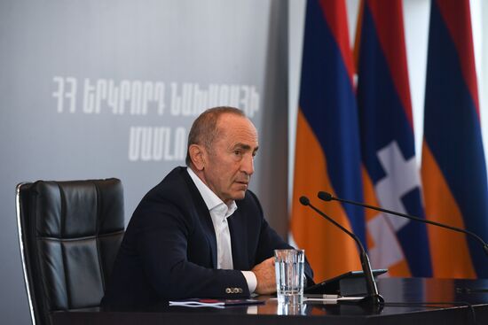 Armenia Former President News Conference
