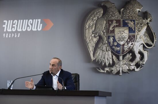 Armenia Former President News Conference