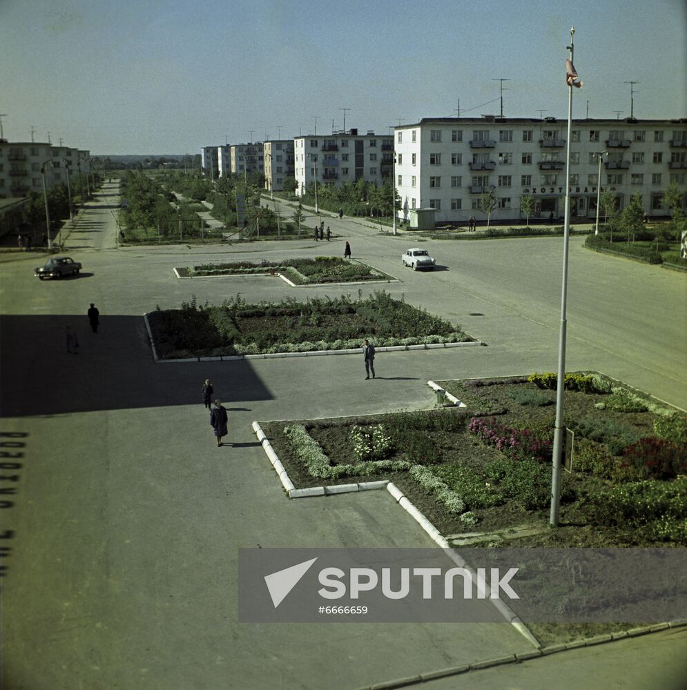 Village of Dawn of Communism state farm in Moscow Region