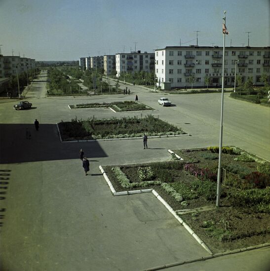 Village of Dawn of Communism state farm in Moscow Region