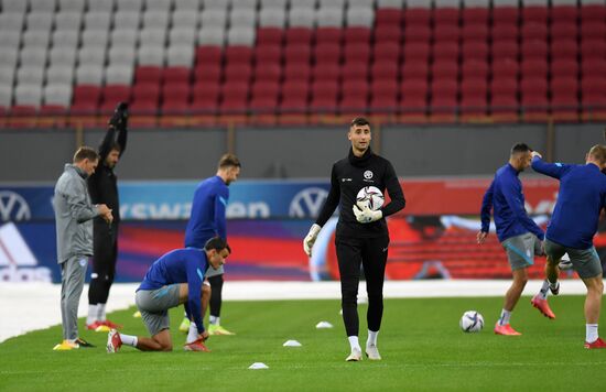 Russia Soccer 2022 World Cup Qualifiers Slovakia Training