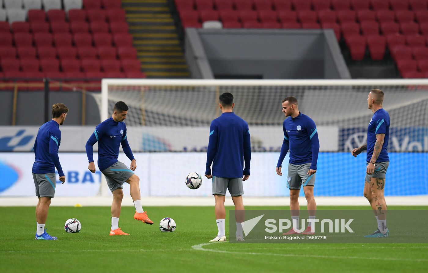 Russia Soccer 2022 World Cup Qualifiers Slovakia Training