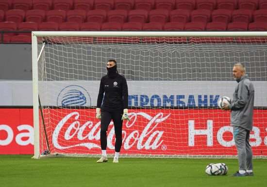 Russia Soccer 2022 World Cup Qualifiers Slovakia Training