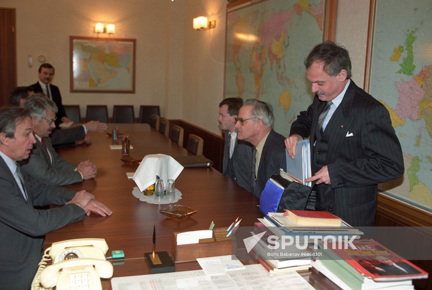 Chairman of Social Democratic Party of GDR Ibrahim Bohme visits USSR