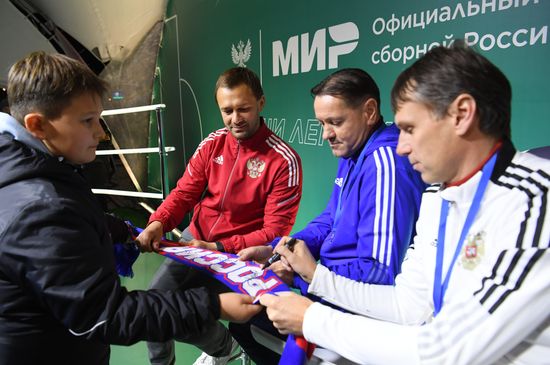 Russia Soccer 2022 World Cup Qualifiers Russia - Slovakia