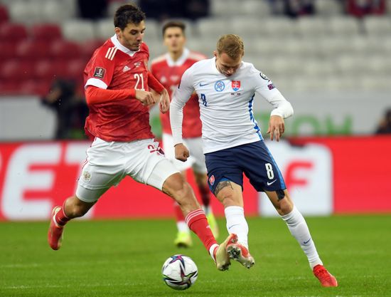 Russia Soccer 2022 World Cup Qualifiers Russia - Slovakia