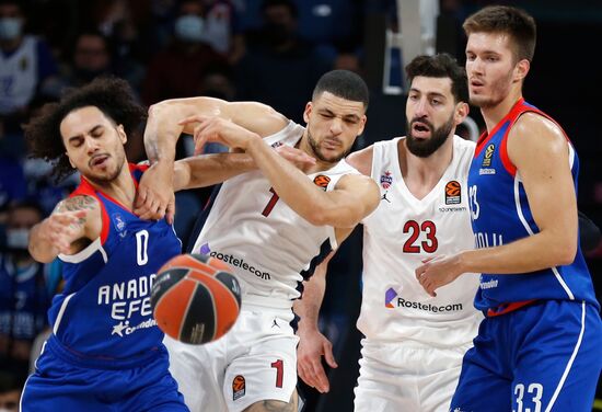 Russia Basketball Euroleague Anadolu Efes - CSKA