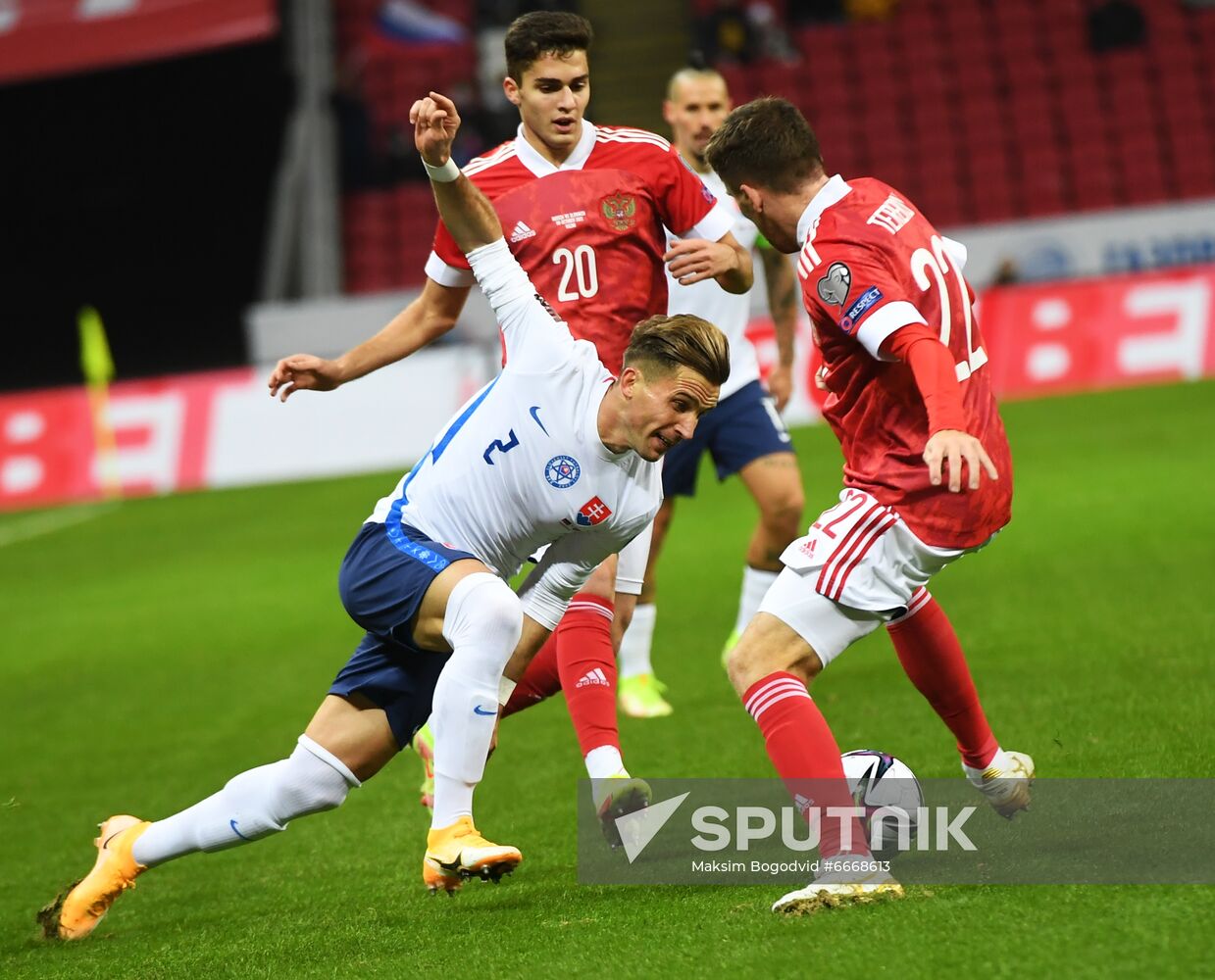 Russia Soccer 2022 World Cup Qualifiers Russia - Slovakia