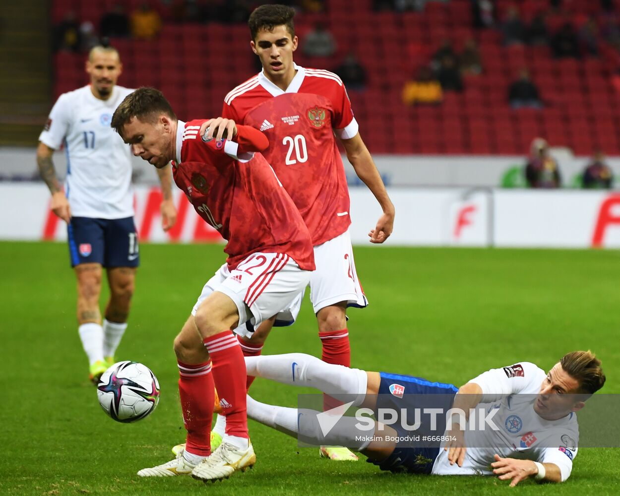 Russia Soccer 2022 World Cup Qualifiers Russia - Slovakia