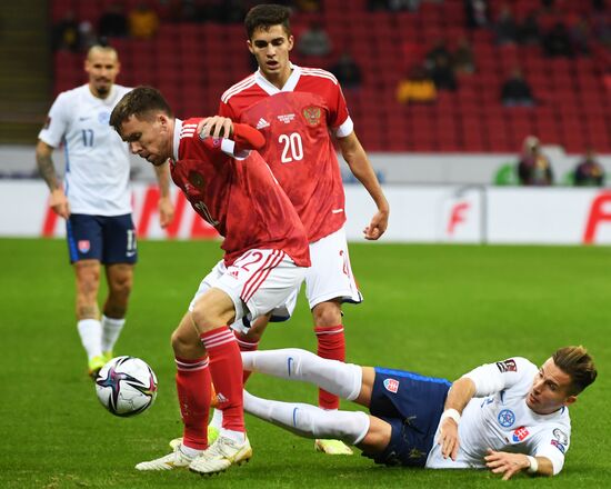 Russia Soccer 2022 World Cup Qualifiers Russia - Slovakia