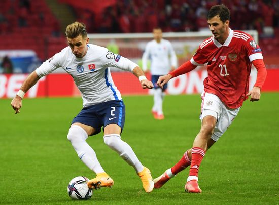 Russia Soccer 2022 World Cup Qualifiers Russia - Slovakia