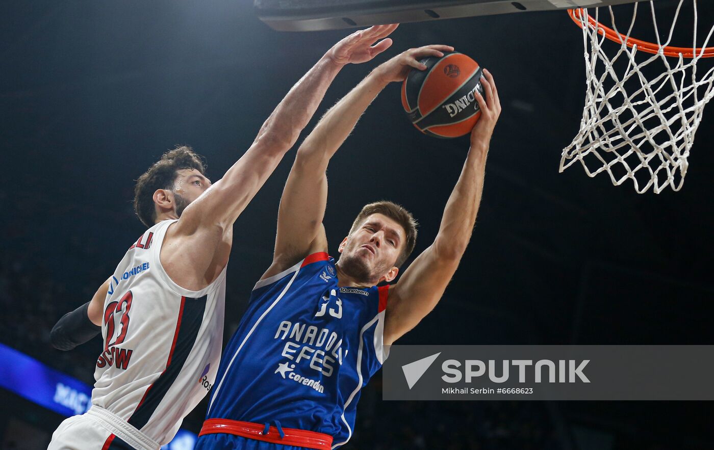 Russia Basketball Euroleague Anadolu Efes - CSKA