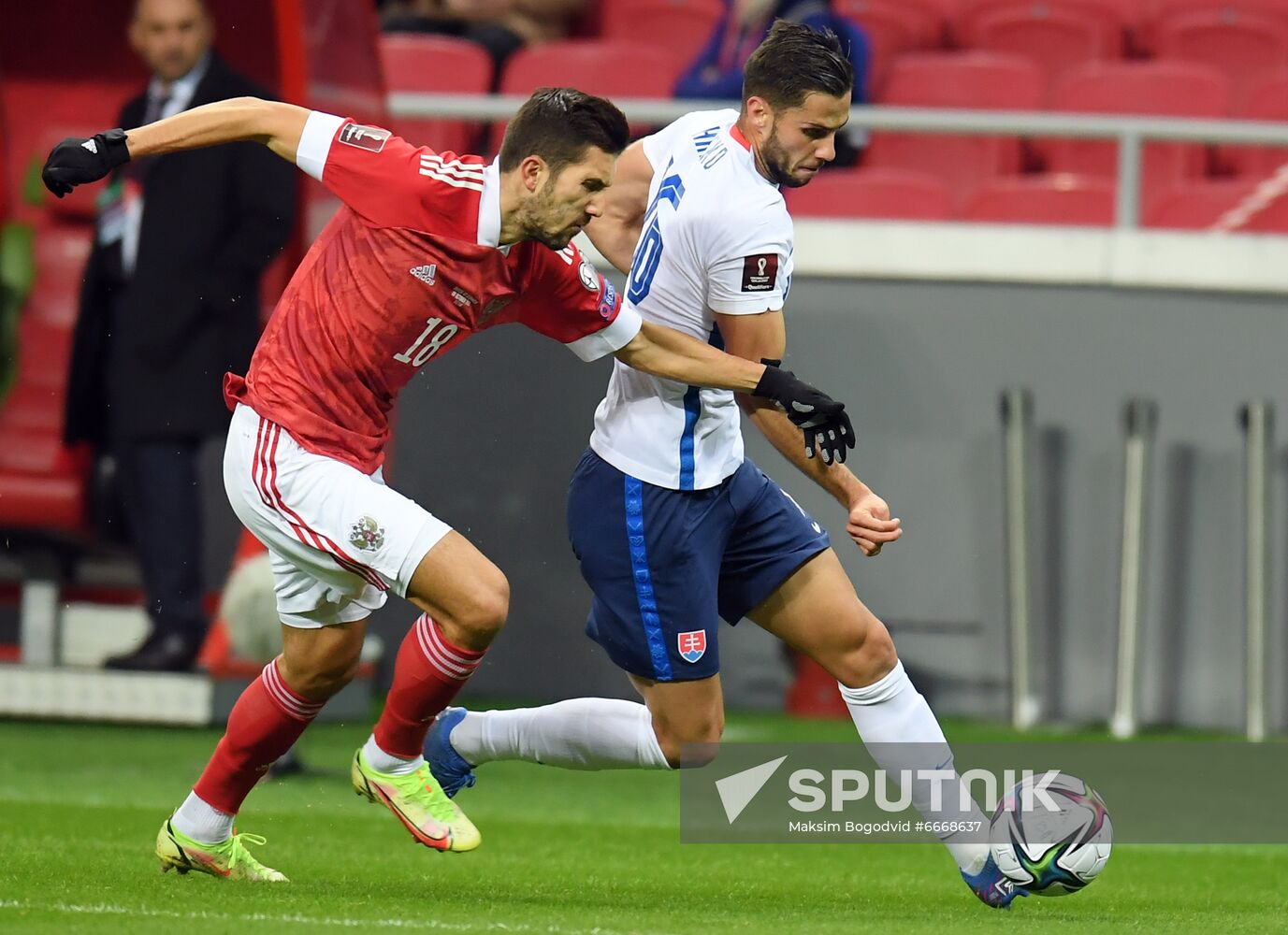 Russia Soccer 2022 World Cup Qualifiers Russia - Slovakia