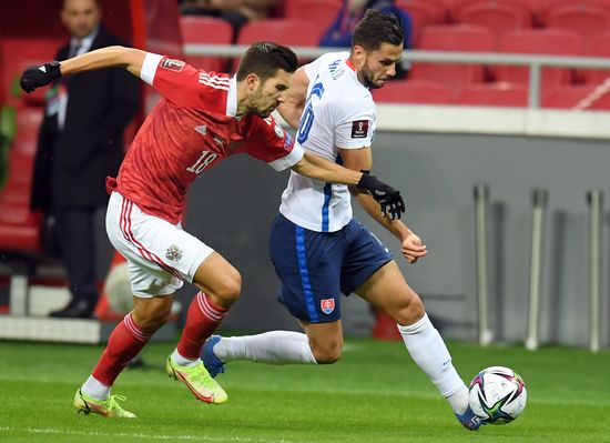 Russia Soccer 2022 World Cup Qualifiers Russia - Slovakia
