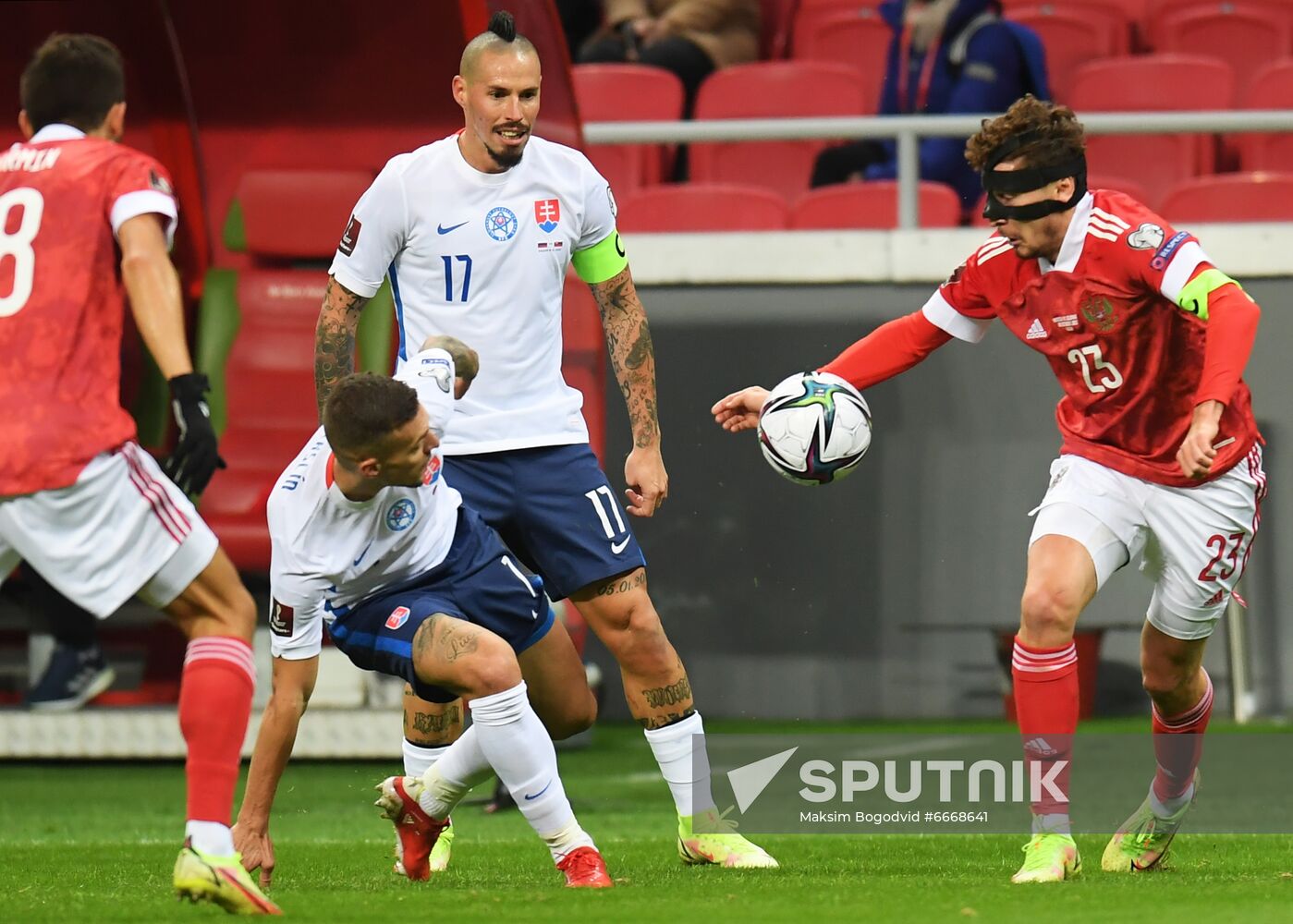 Russia Soccer 2022 World Cup Qualifiers Russia - Slovakia
