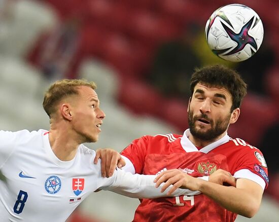 Russia Soccer 2022 World Cup Qualifiers Russia - Slovakia