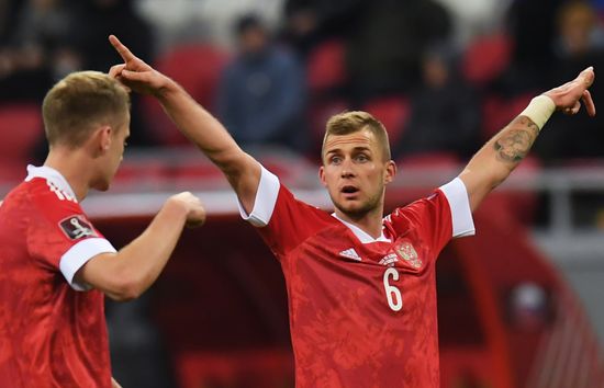 Russia Soccer 2022 World Cup Qualifiers Russia - Slovakia