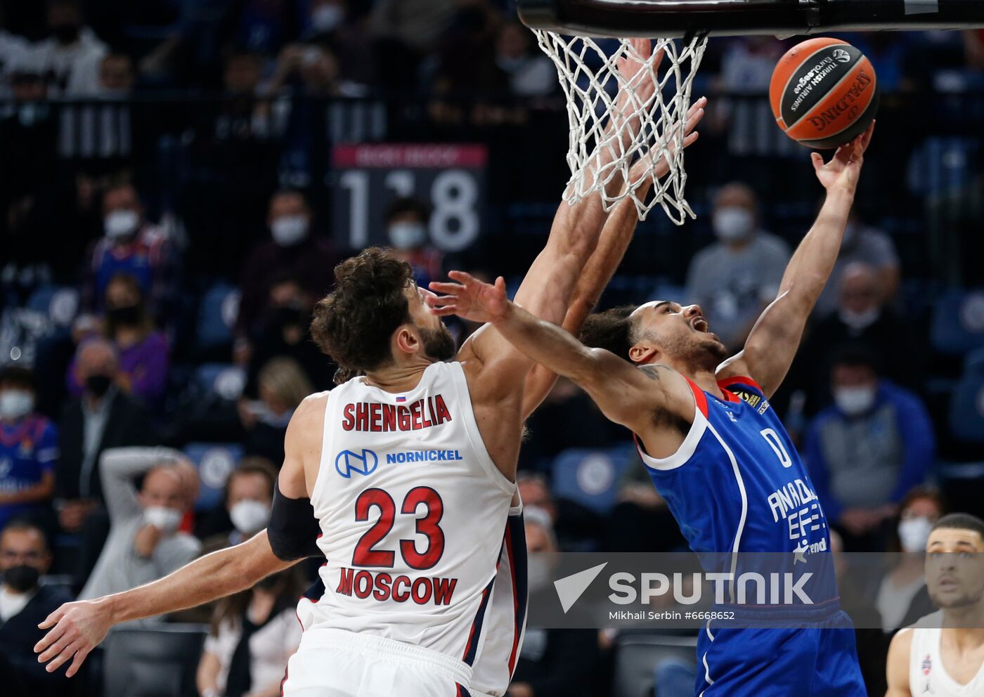 Russia Basketball Euroleague Anadolu Efes - CSKA