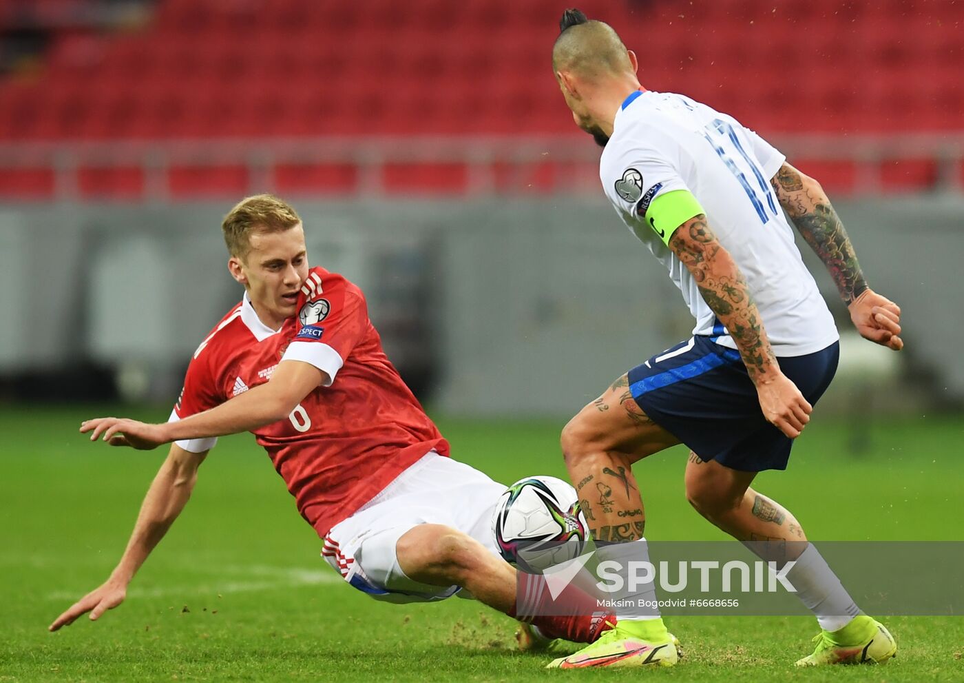 Russia Soccer 2022 World Cup Qualifiers Russia - Slovakia