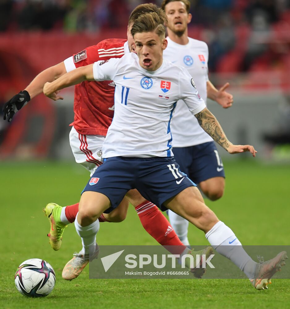 Russia Soccer 2022 World Cup Qualifiers Russia - Slovakia