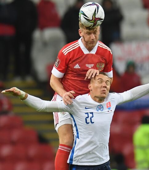 Russia Soccer 2022 World Cup Qualifiers Russia - Slovakia