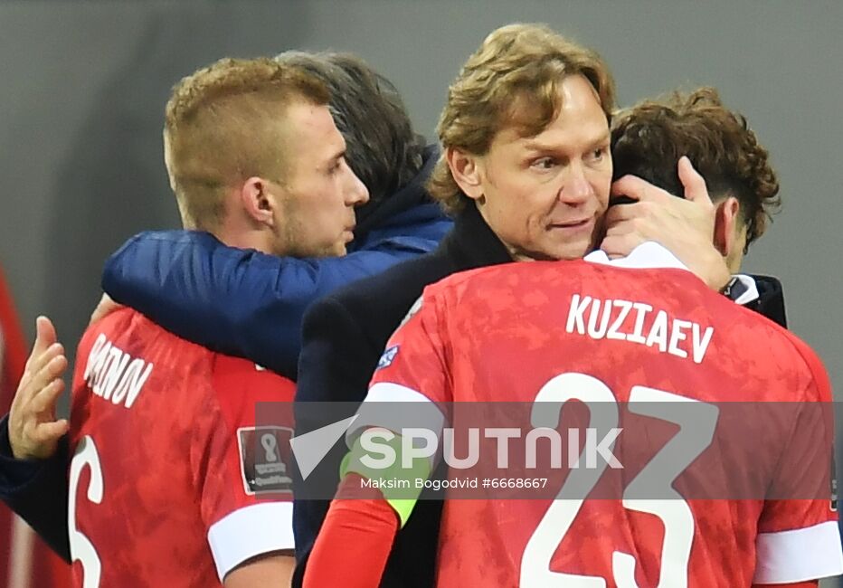 Russia Soccer 2022 World Cup Qualifiers Russia - Slovakia