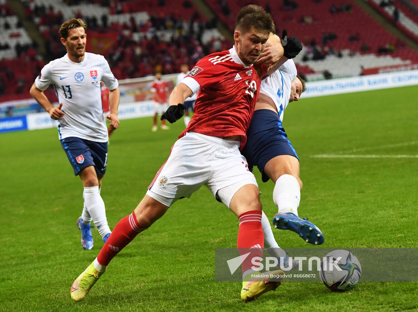 Russia Soccer 2022 World Cup Qualifiers Russia - Slovakia