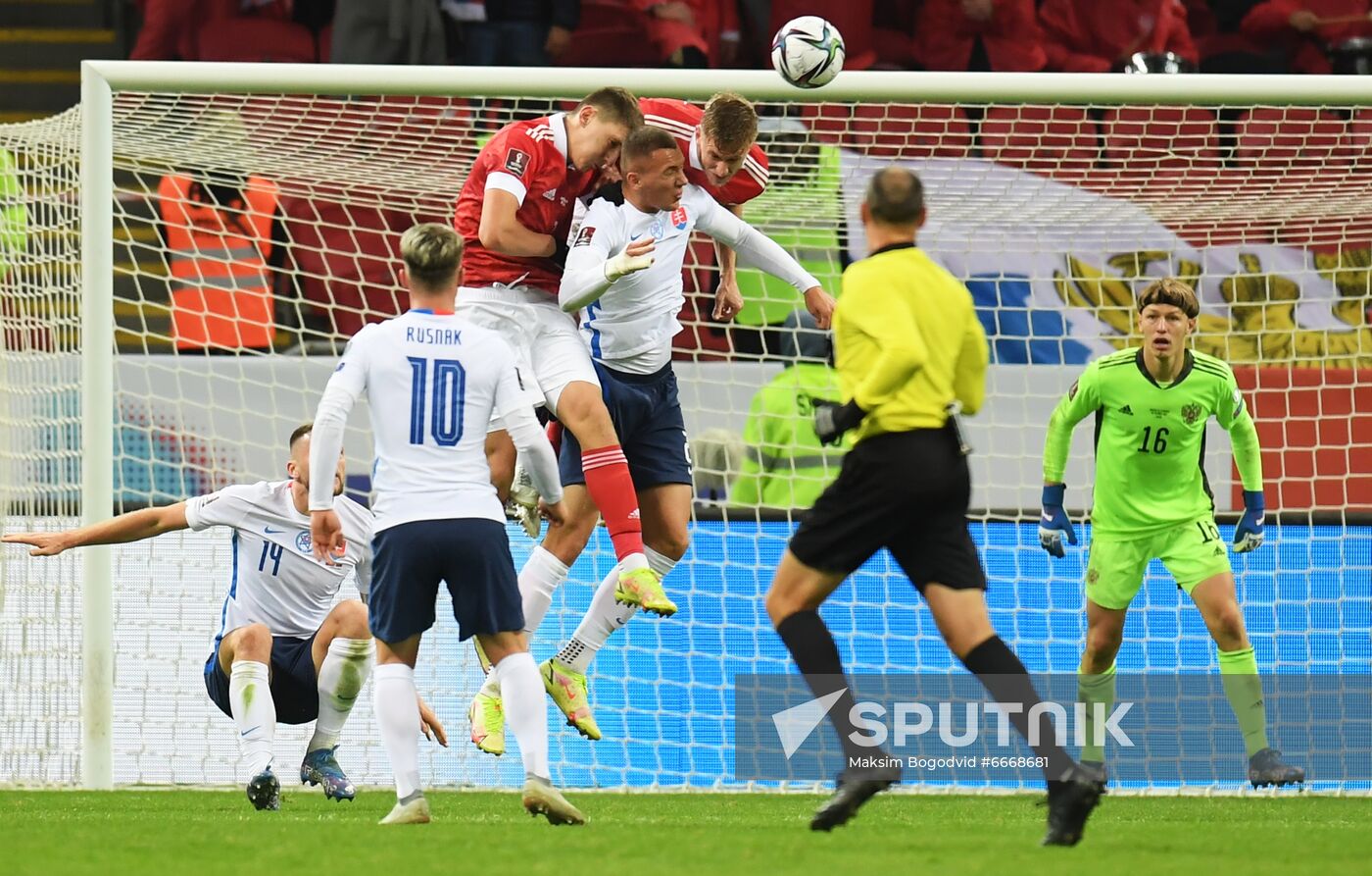 Russia Soccer 2022 World Cup Qualifiers Russia - Slovakia