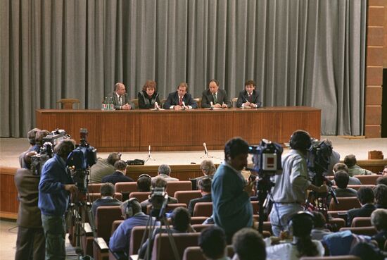 President of Czechoslovakia Vaclav Havel visits USSR