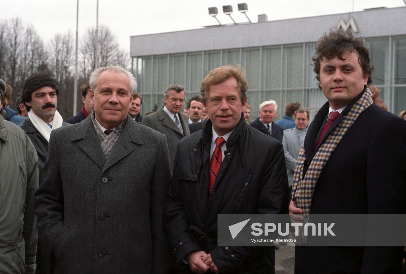 President of Czechoslovakia Vaclav Havel visits USSR