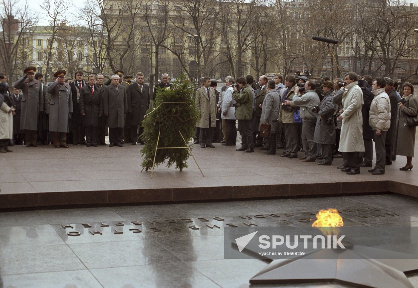 President of Czechoslovakia Vaclav Havel visits USSR