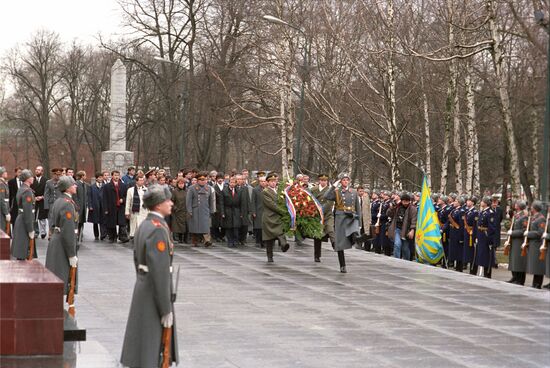 President of Czechoslovakia Vaclav Havel visits Soviet Union