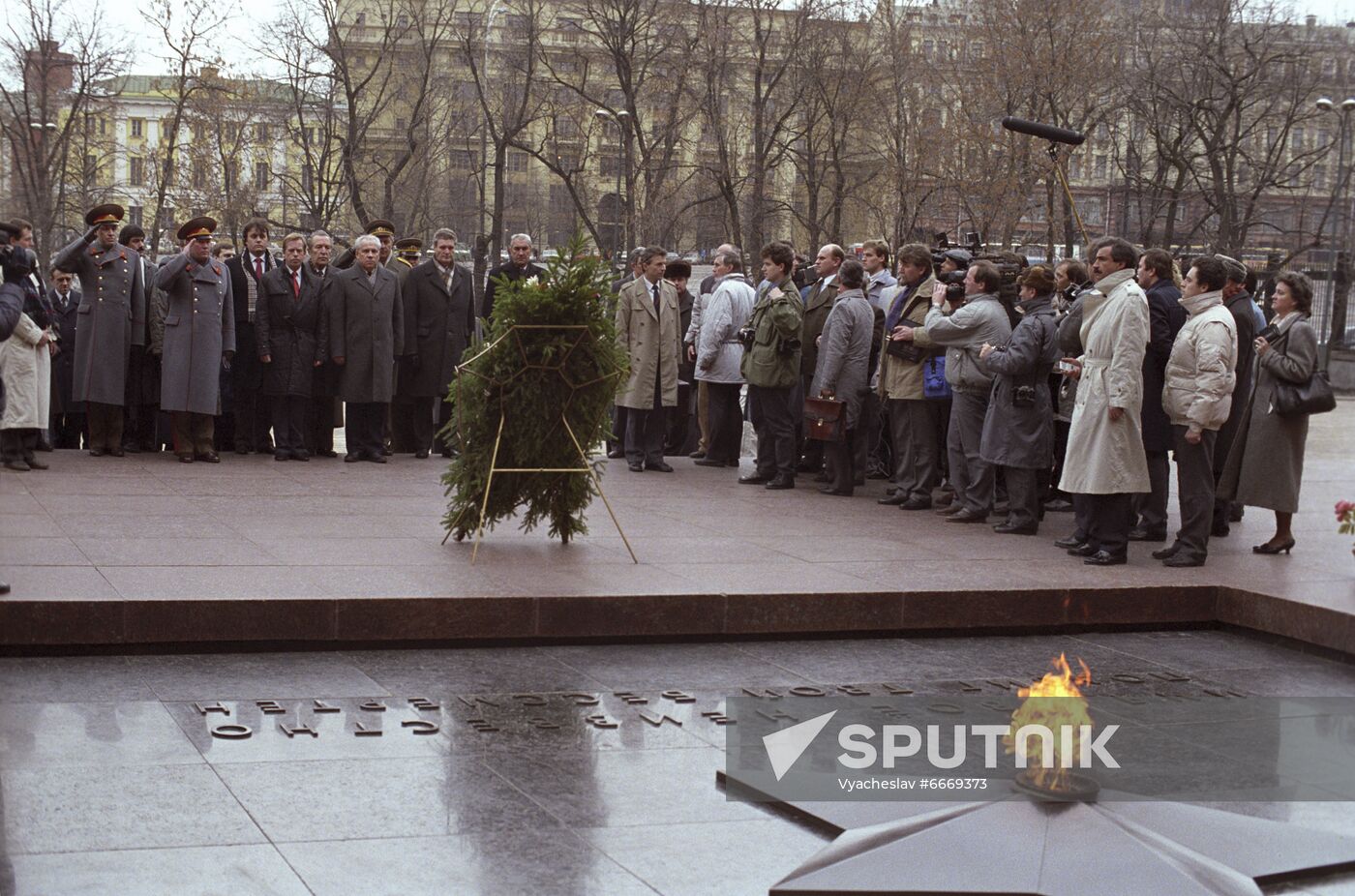 President of Czechoslovakia Vaclav Havel visits USSR