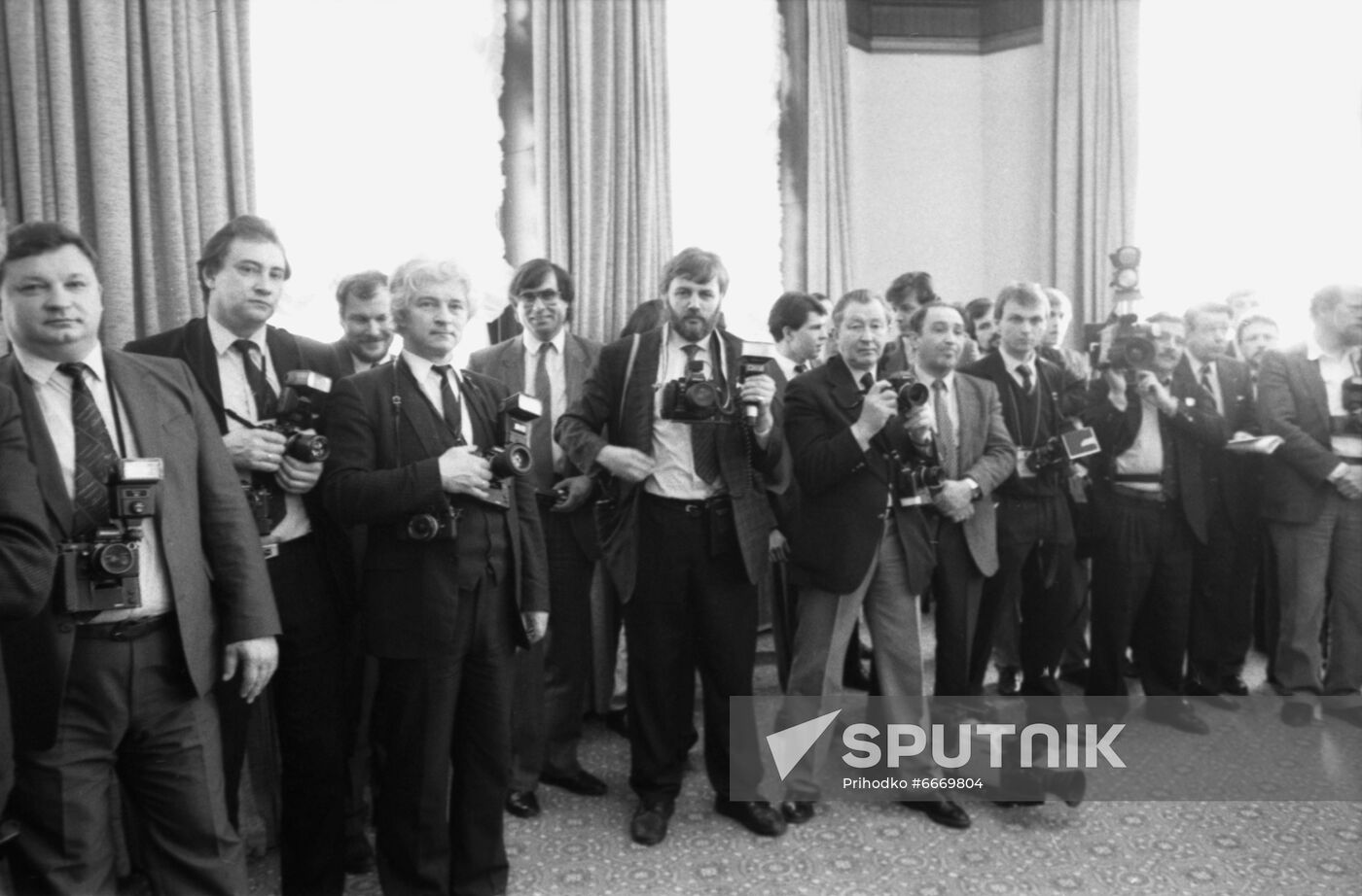 Chairman of Social Democratic Party of Germany Hans-Jochen Vogel visits USSR