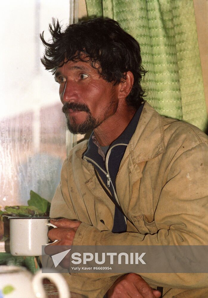 Resident of Kuyus village in Chemal District