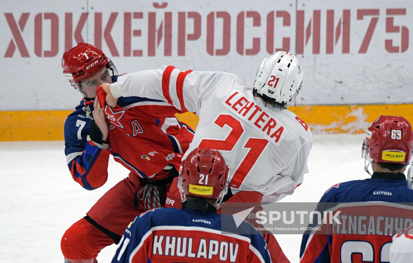 Russia Ice Hockey Kontinental League CSKA - Spartak