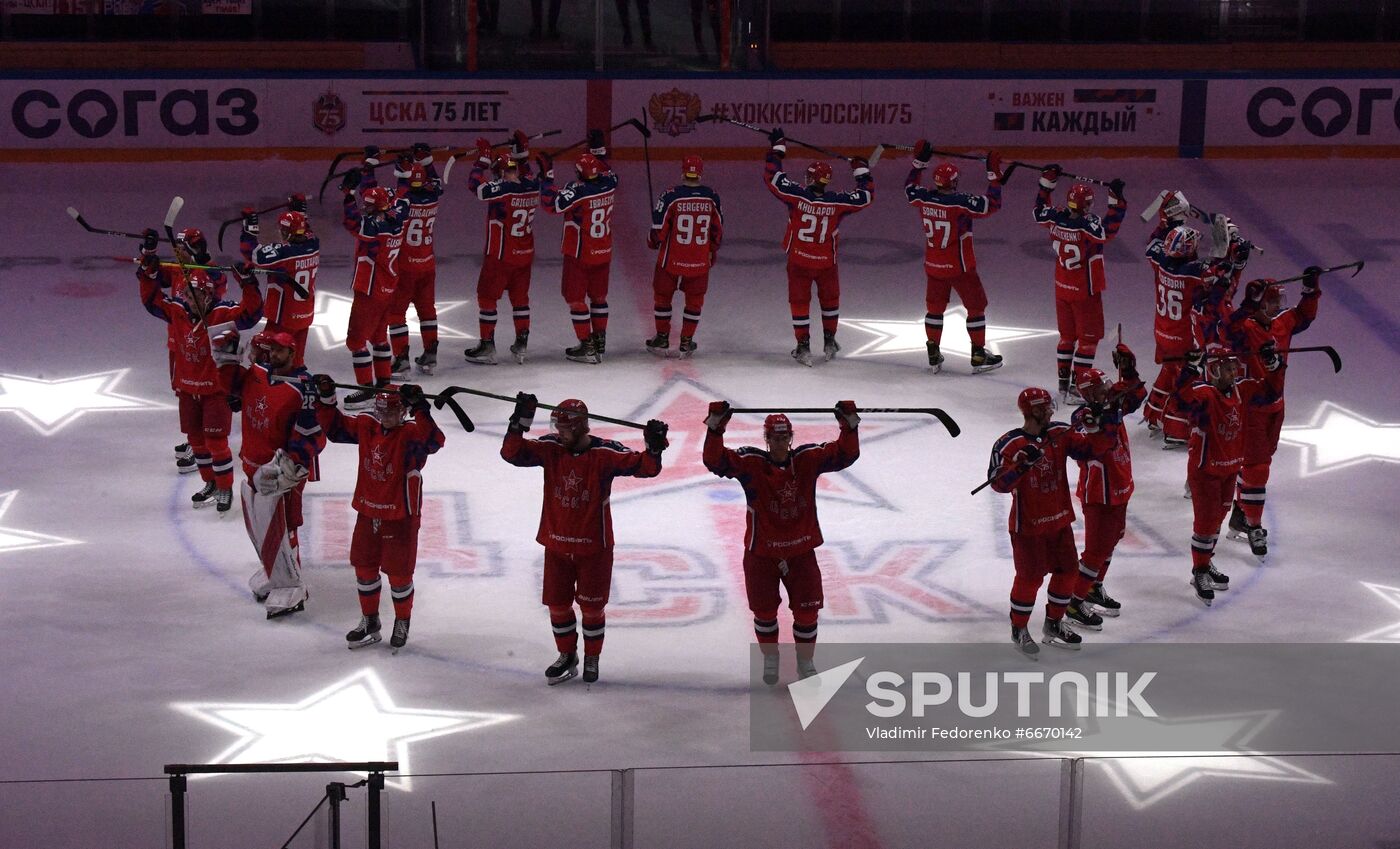 Russia Ice Hockey Kontinental League CSKA - Spartak