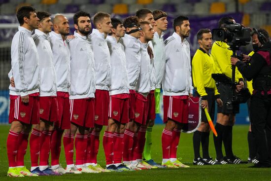 Slovenia Soccer 2022 World Cup Qualifiers Slovenia - Russia