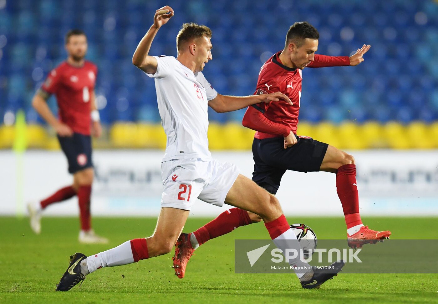 Russia Soccer 2022 World Cup Qualifiers Belarus - Czech Republic
