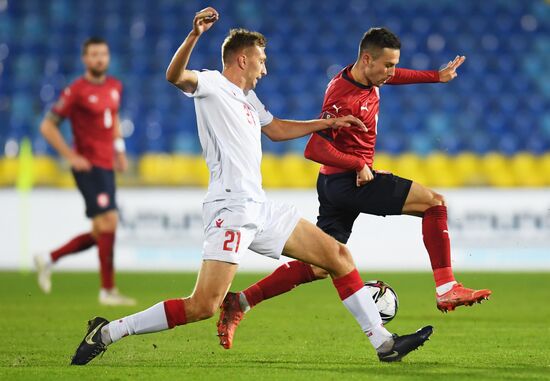Russia Soccer 2022 World Cup Qualifiers Belarus - Czech Republic