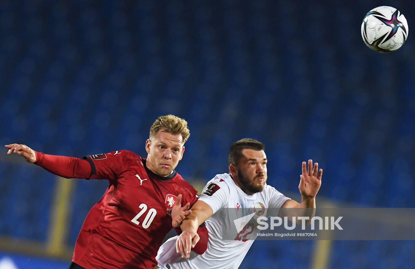 Russia Soccer 2022 World Cup Qualifiers Belarus - Czech Republic