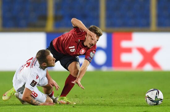 Russia Soccer 2022 World Cup Qualifiers Belarus - Czech Republic