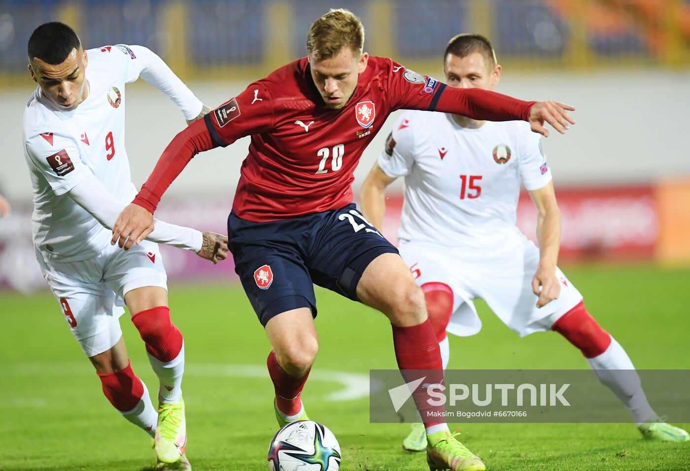 Russia Soccer 2022 World Cup Qualifiers Belarus - Czech Republic