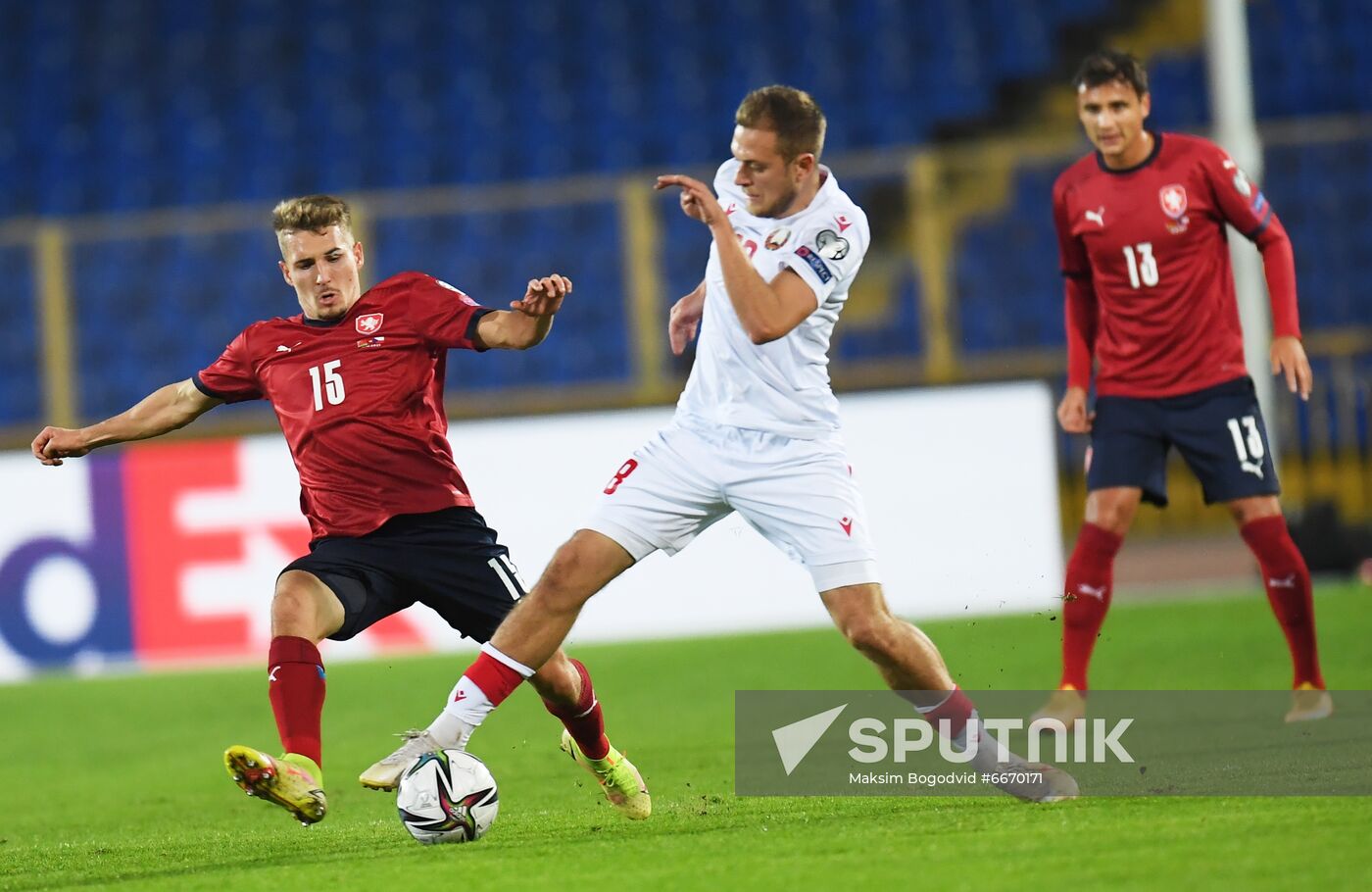 Russia Soccer 2022 World Cup Qualifiers Belarus - Czech Republic