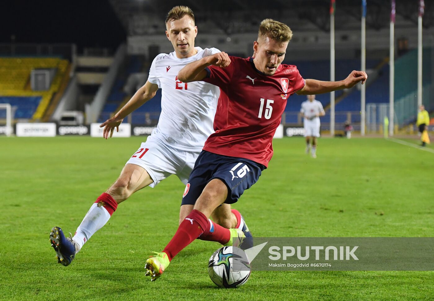 Russia Soccer 2022 World Cup Qualifiers Belarus - Czech Republic