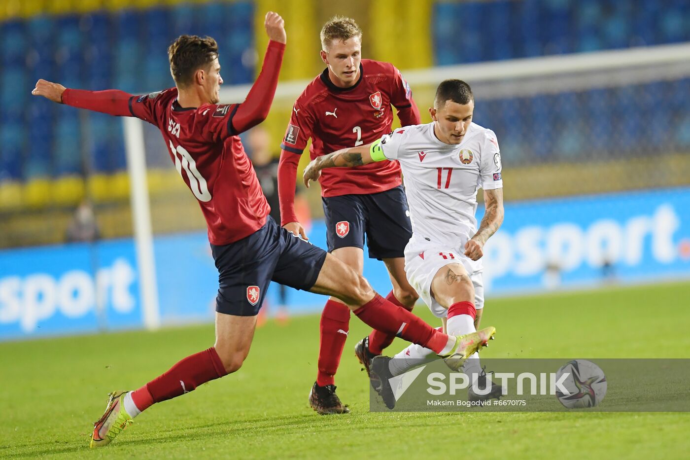 Russia Soccer 2022 World Cup Qualifiers Belarus - Czech Republic