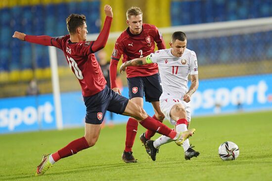 Russia Soccer 2022 World Cup Qualifiers Belarus - Czech Republic
