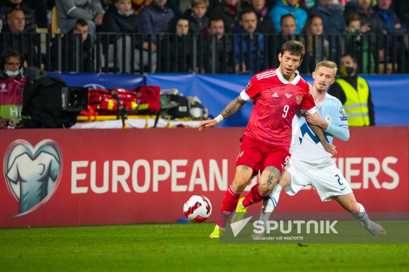 Slovenia Soccer 2022 World Cup Qualifiers Slovenia - Russia