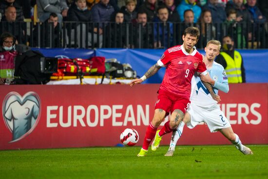 Slovenia Soccer 2022 World Cup Qualifiers Slovenia - Russia